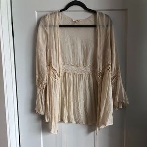 Light-Weight Cream Shawl